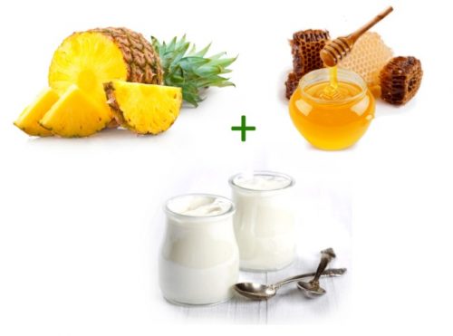 Ингредиенты для увлажняющей маски с ананасом