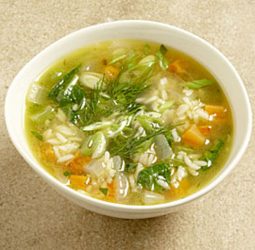 Диетический рисовый суп