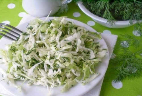 Капустный салат для похудения