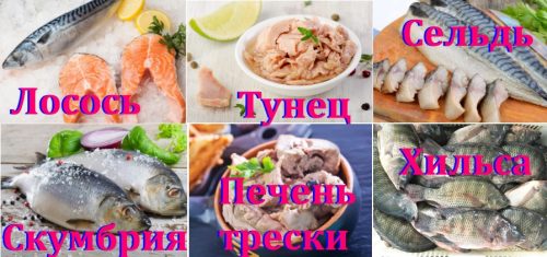 Виды рыбы на диете