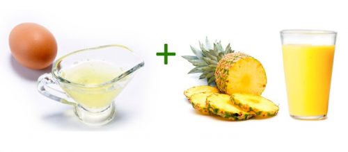 Сочетание белка и сока ананаса