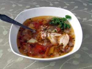 Суп куриный с гречкой