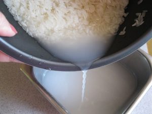 Слив рисовой воды