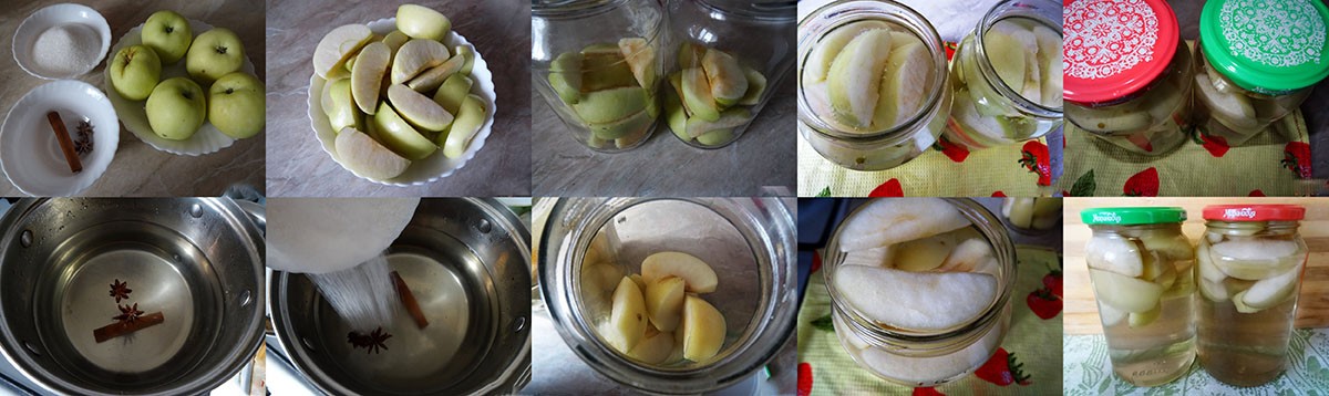 Приготовление яблочного компота