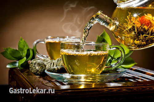 Зеленый чай при лечении гастрита
