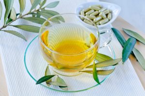 Зеленый чай из листьев оливы