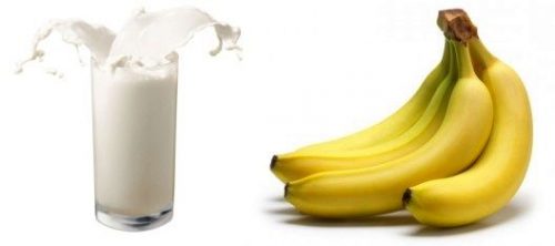 Бананы и молоко