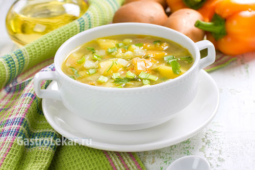 Овощной суп при антральном гастрите