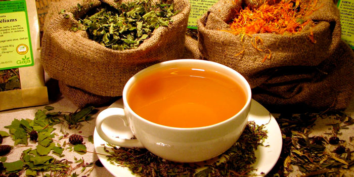 Пить травяные чаи и отвары