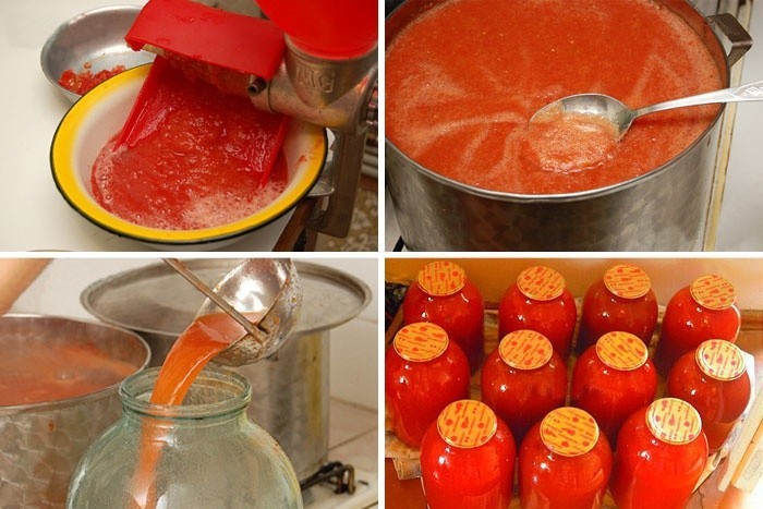 Приготовление томатного сока
